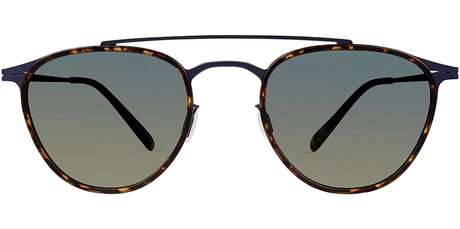 Modo Polarized Titanium Rounded Aviator w/ Gradient Lens