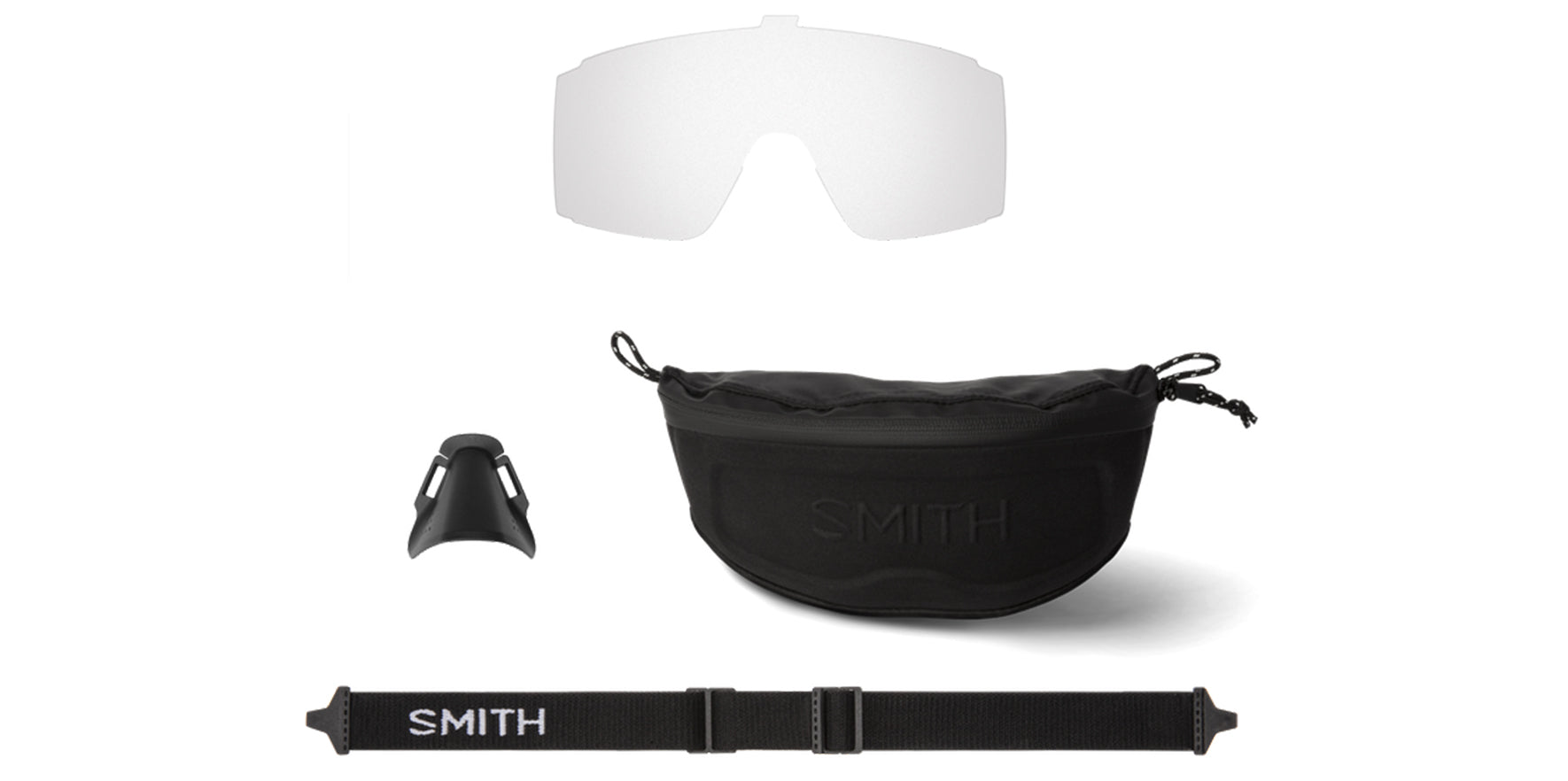 Smith Optics Pursuit ChromaPop Black Sport Shield w/ Bonus Clear Lens