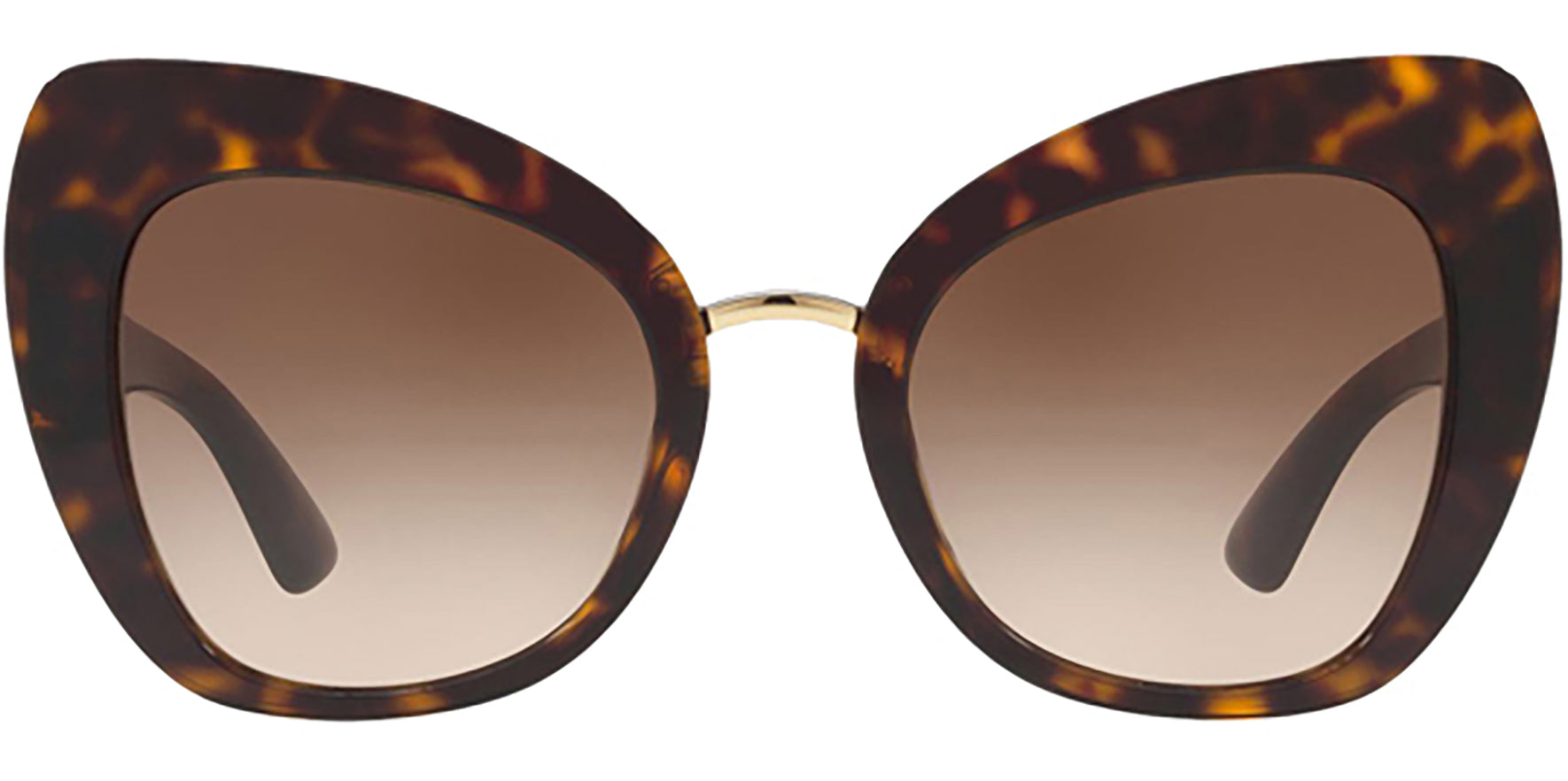 Dolce & Gabbana Havana Butterfly w/ Gradient Lens - Eyedictive