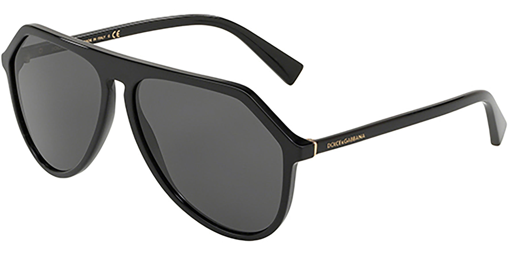 Dolce & Gabbana Black Flat Top Pilot - Eyedictive