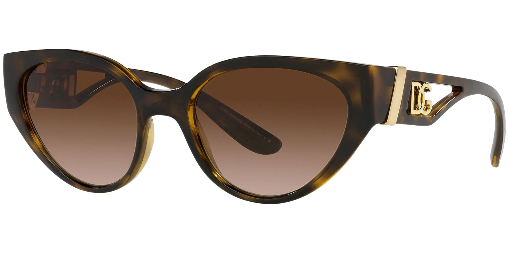 Dolce & Gabbana Havana Cat Eye w/ Gradient Lens - Eyedictive