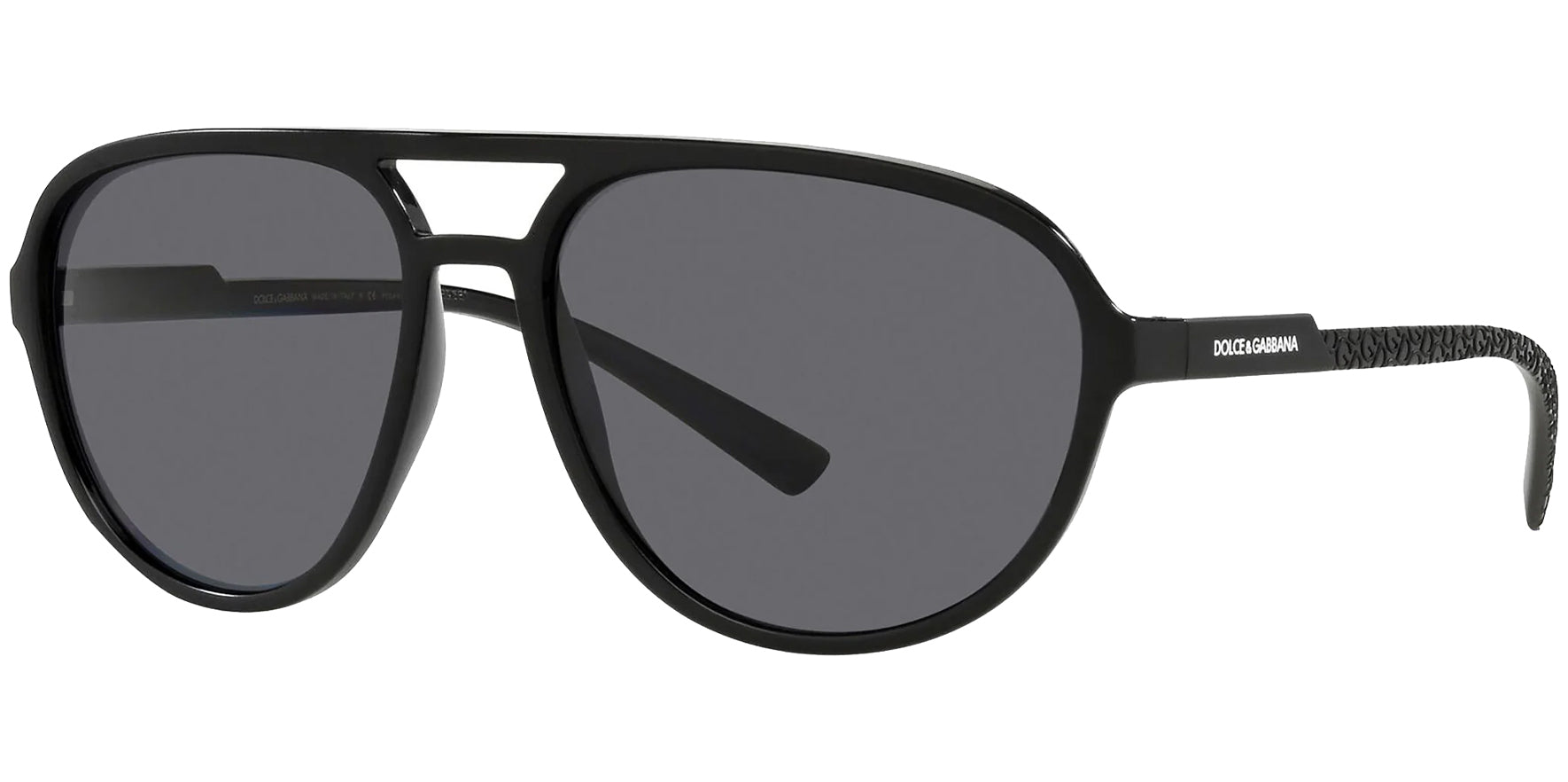 Dolce & Gabbana Polarized Matte Black Pilot - Eyedictive