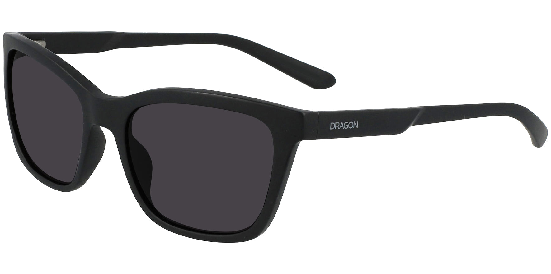 Dragon Alliance Bayou LL Upcycled Matte Black Square Cat Eye - Eyedictive