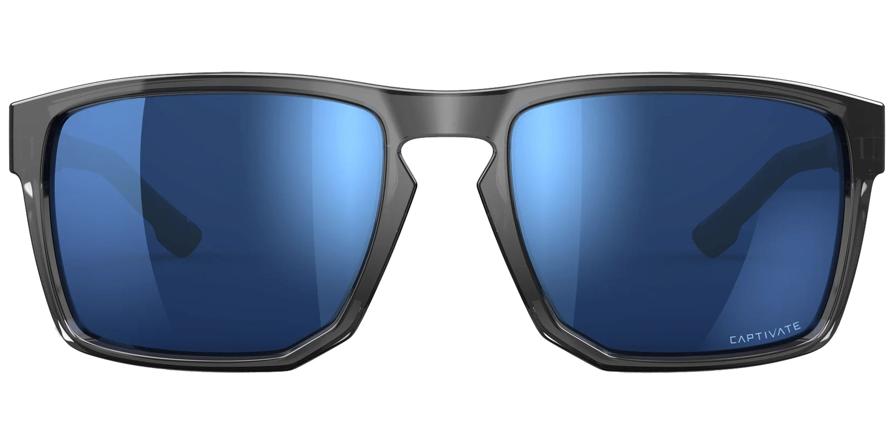 Wiley X Founder Polarized Gloss Crystal Grey Square w/ Spring Hinges