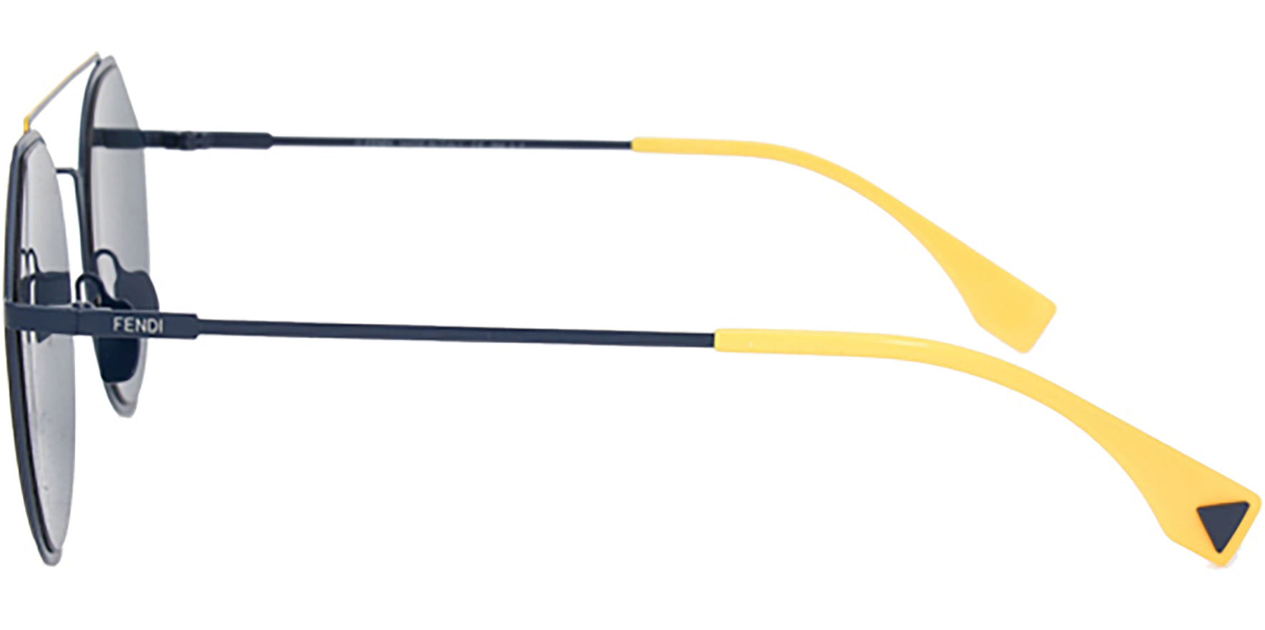 Fendi Polarized Blue Stainless Steel Round - Eyedictive