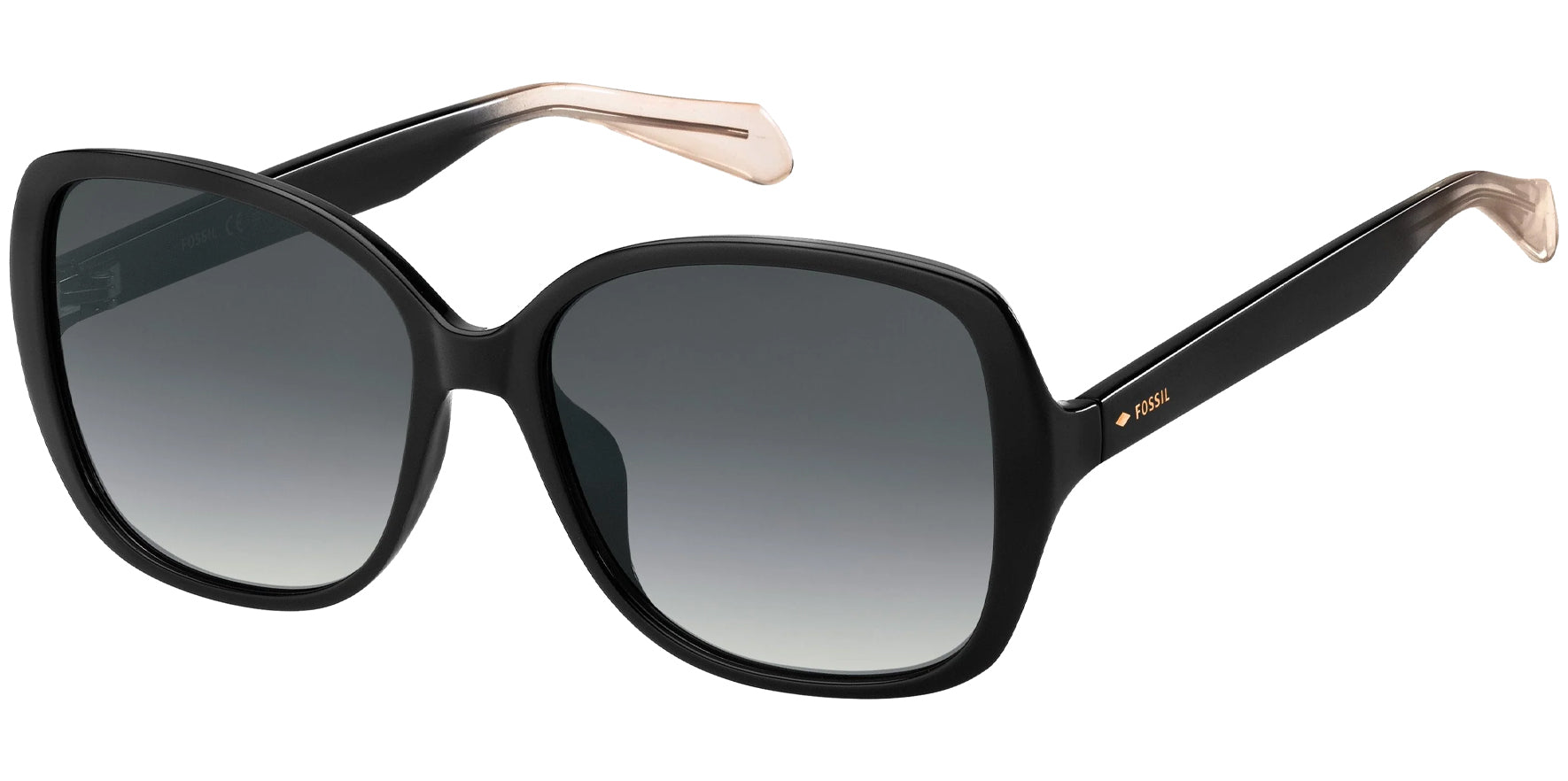 Fossil Black Square Butterfly w/ Gradient Lens - Eyedictive