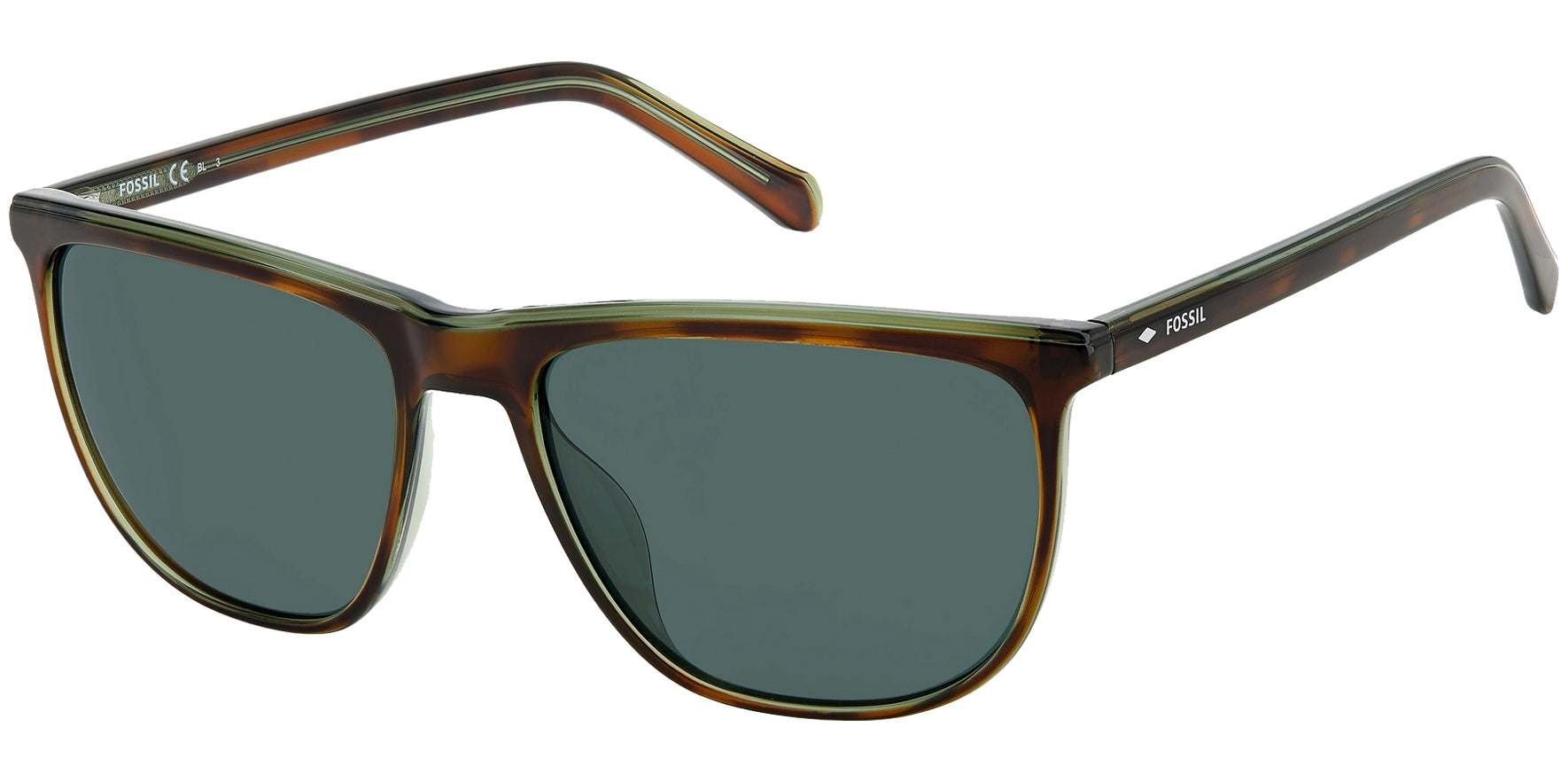 Fossil Modern Slim Square w/ Transparent Inner Side - Eyedictive