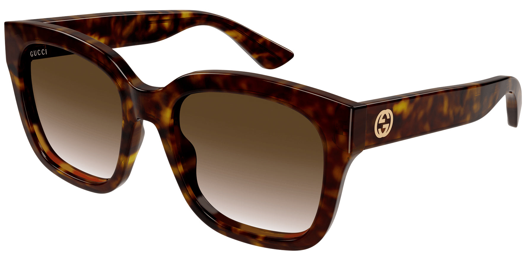 Gucci Havana Oversize Square w/ Gradient Lens - Eyedictive