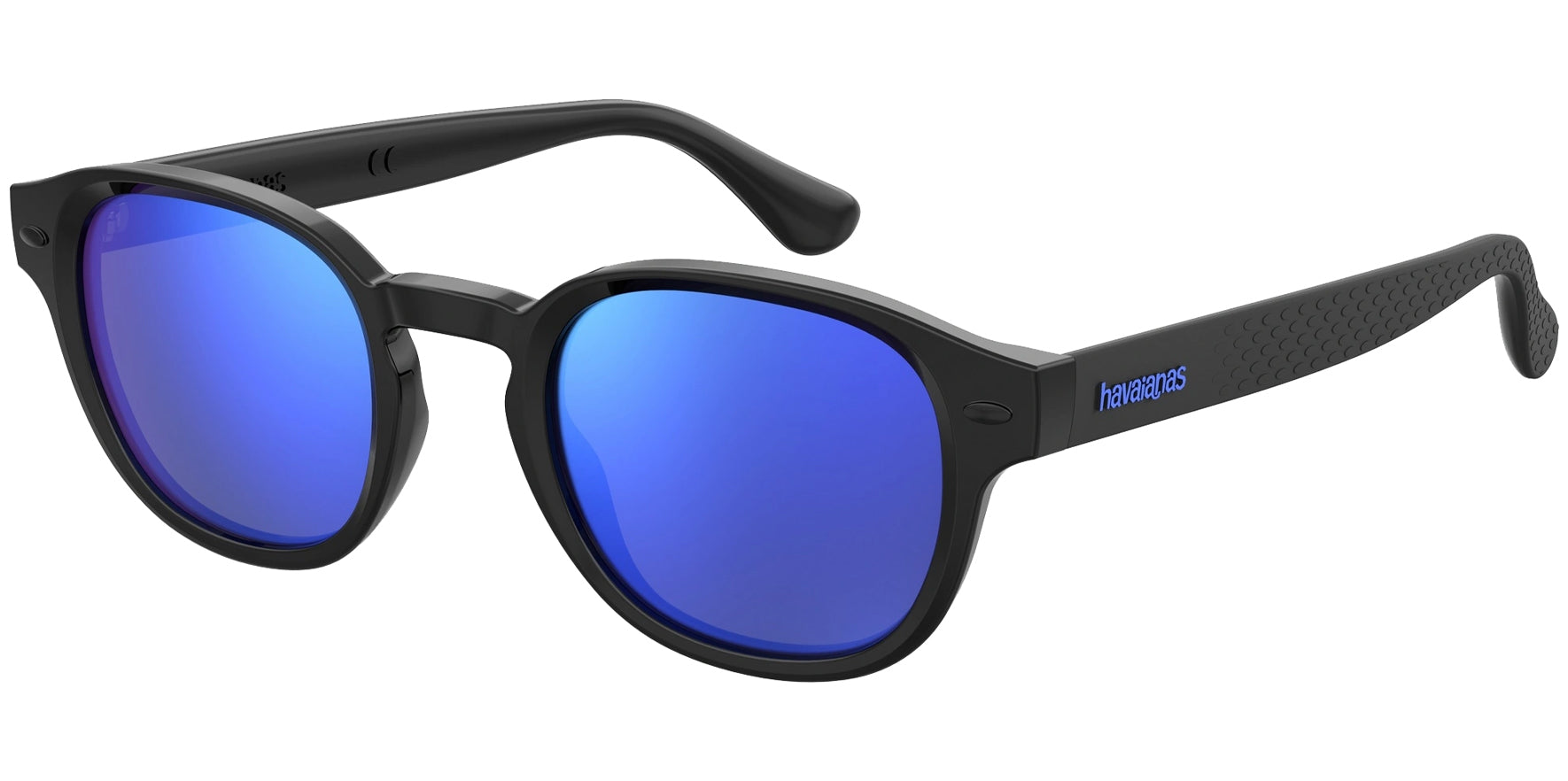 Havaianas Salvador Black Round w/ Mirror Lenses - Eyedictive