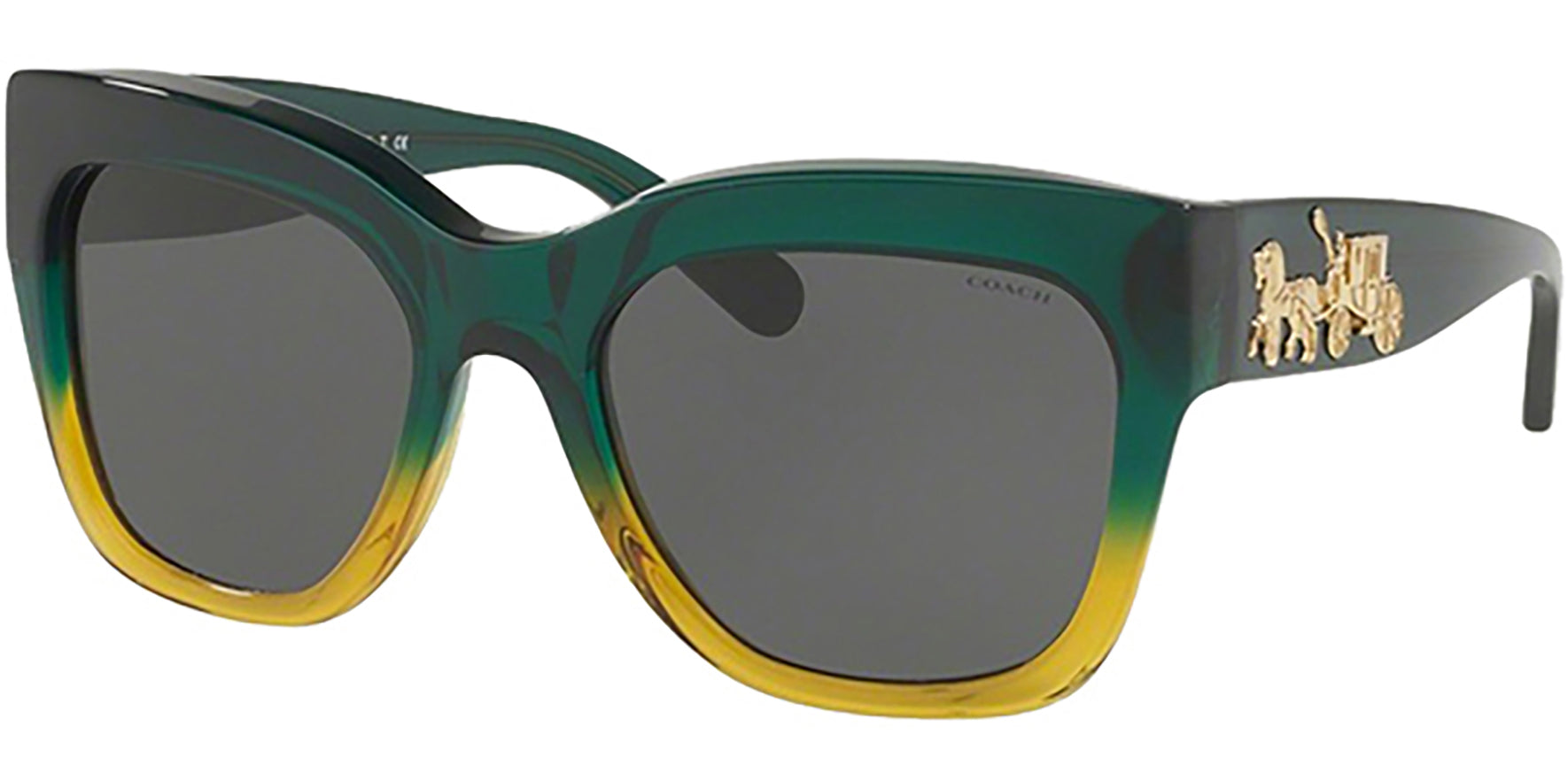 Coach Emerald Mustard Gradient Oversize - Eyedictive
