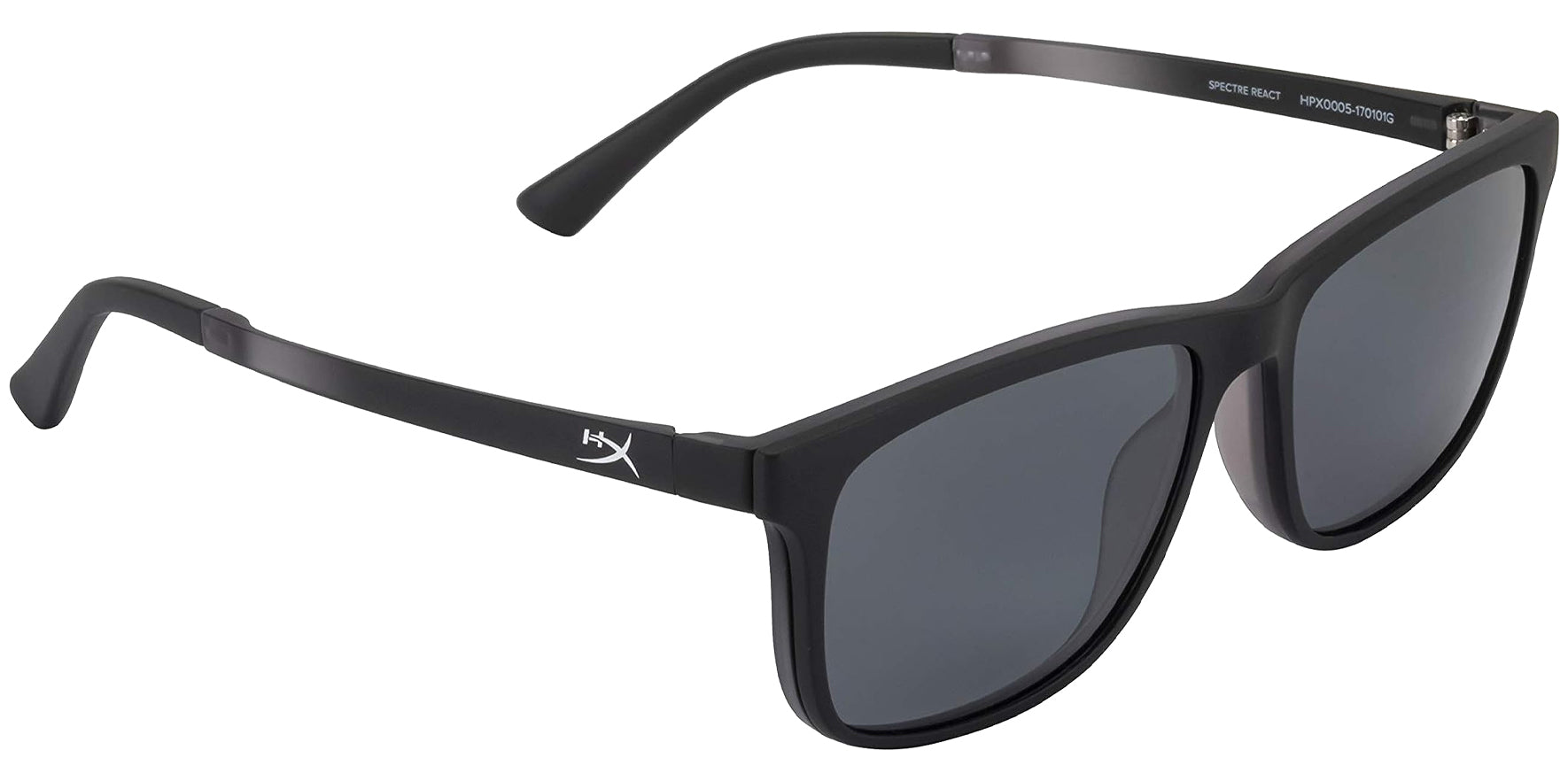 HyperX Spectre React Blue Light Blocking Gaming/Computer Glasses w/ Polarized Clip-Ons - Eyedictive