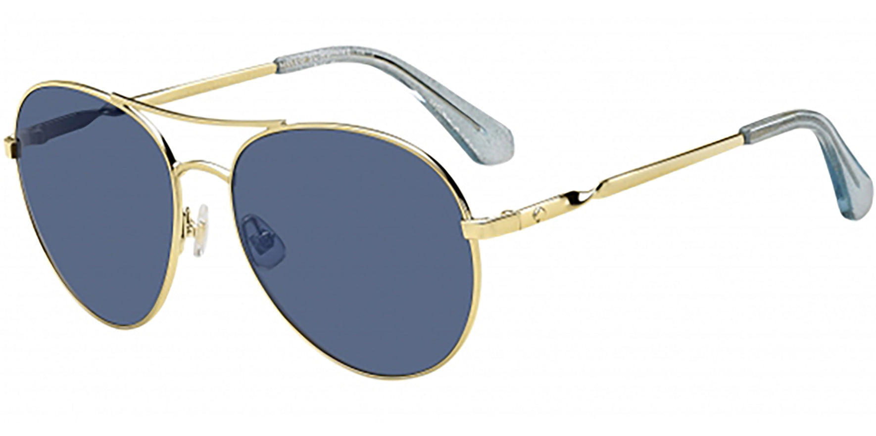 Kate Spade Joshelle Gold Tone Rounded Aviator - Eyedictive