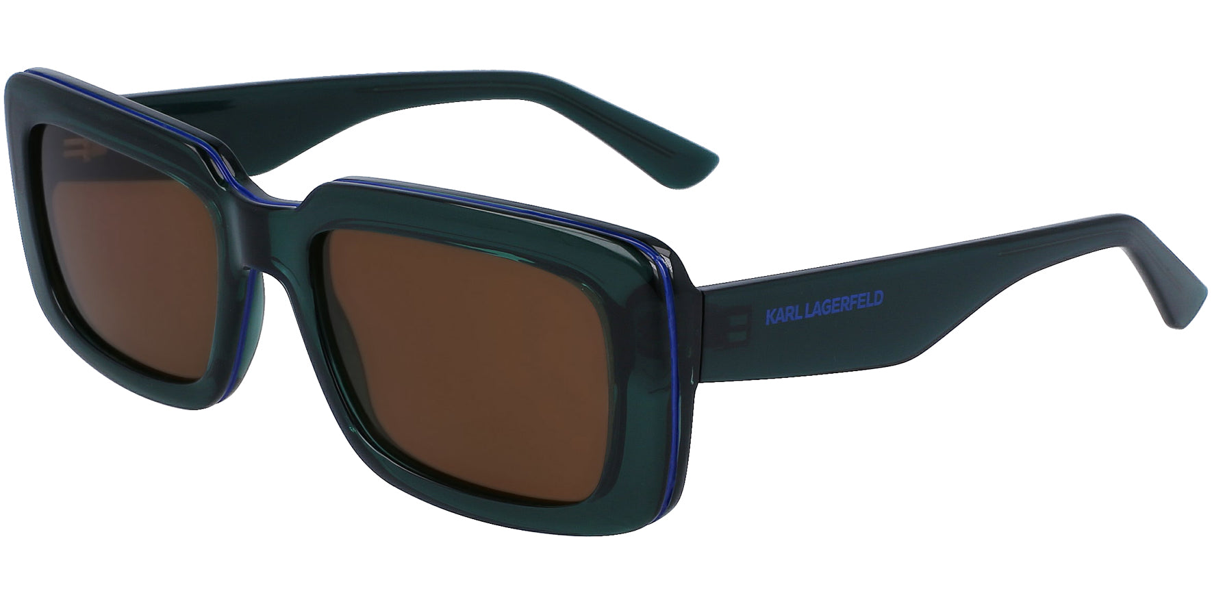 Karl Lagerfeld Chunky Semi-Translucent Rectangular - Eyedictive