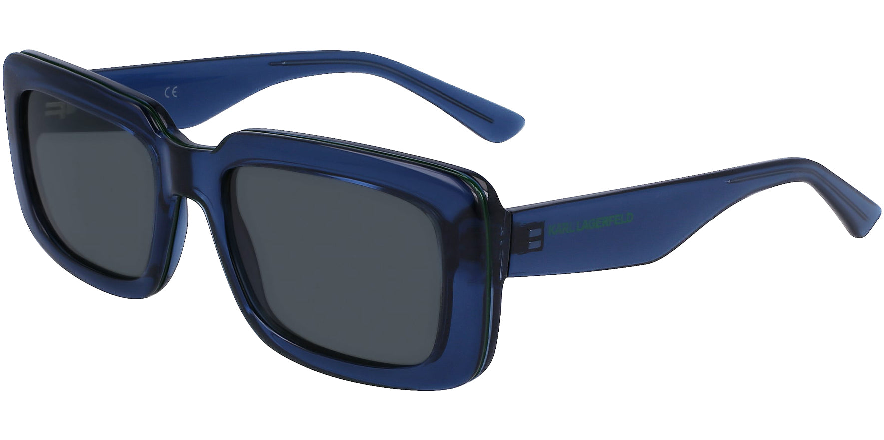 Karl Lagerfeld Chunky Semi-Translucent Rectangular - Eyedictive