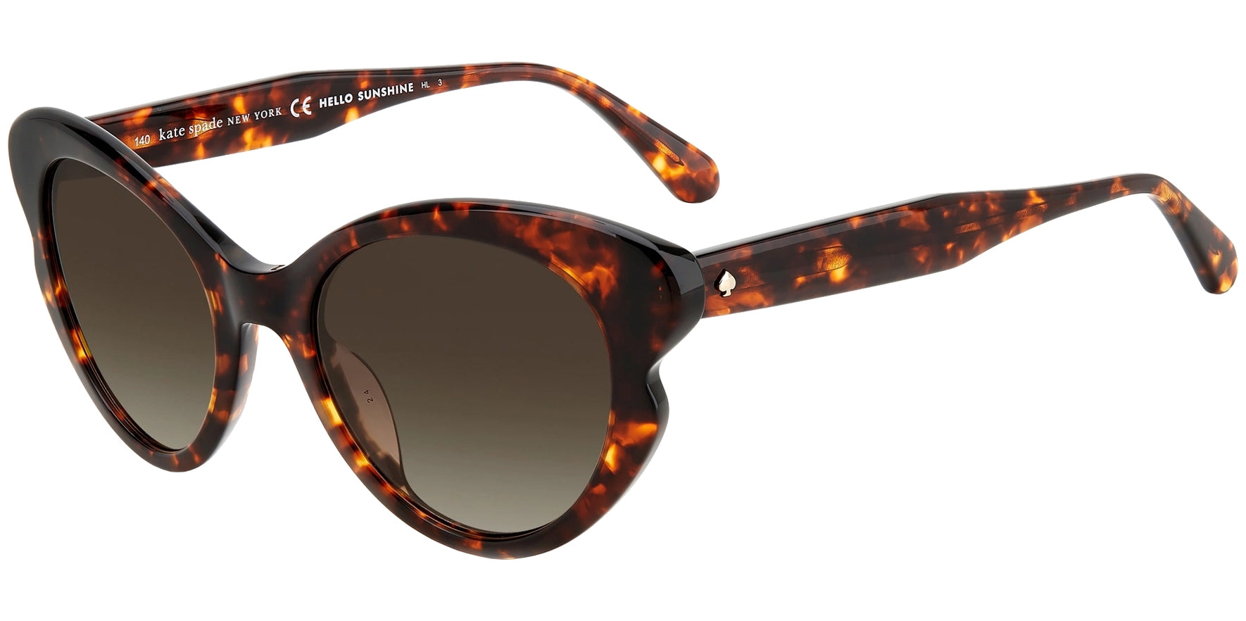 Kate Spade Elina Havana Butterfly w/ Gradient Lens - Eyedictive