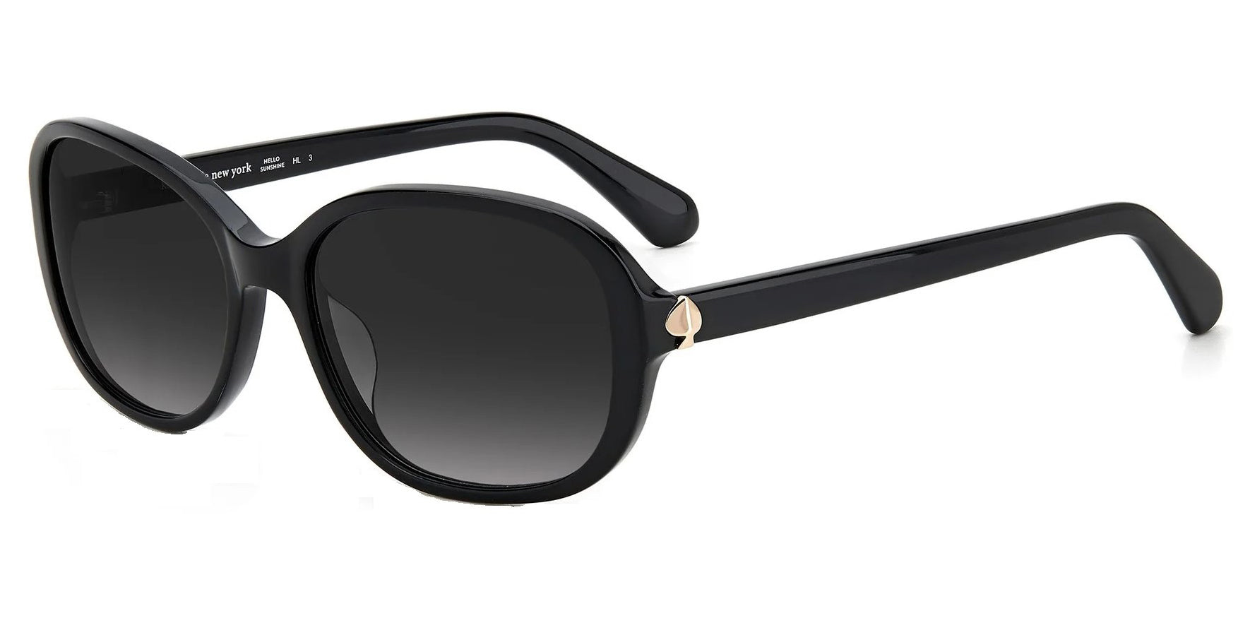 Kate Spade Izabella Black Stylized Oval w/ Gradient Lens - Eyedictive