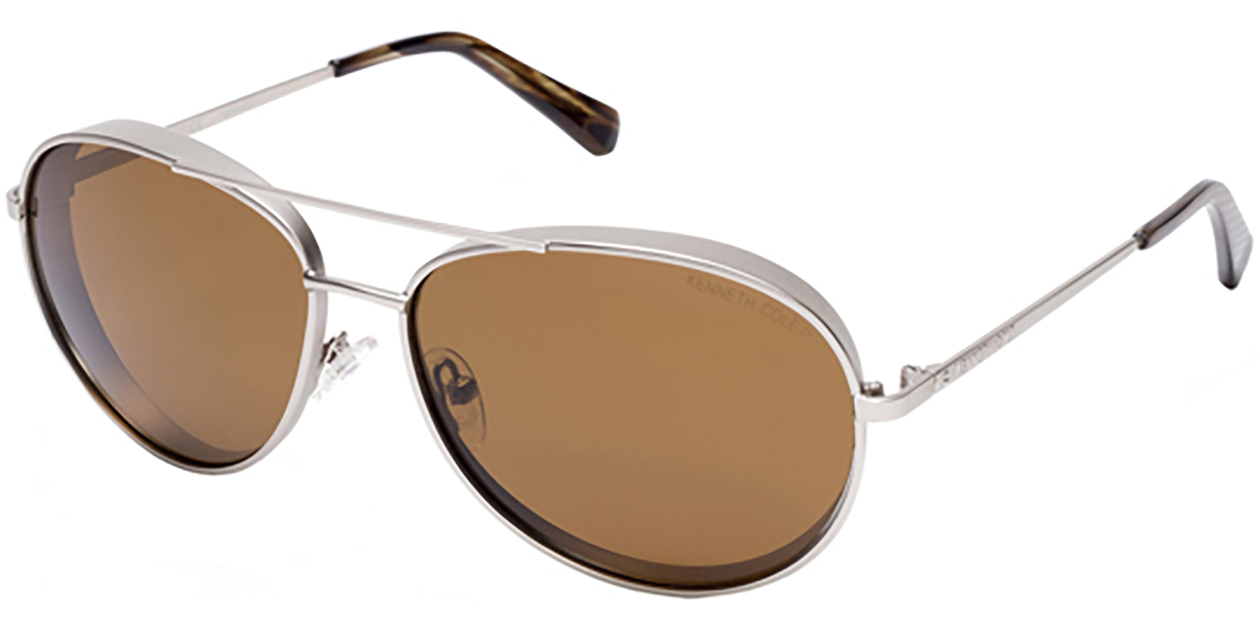 Kenneth Cole Techni-Cole Polarized AR Retro Metal Pilot - Eyedictive