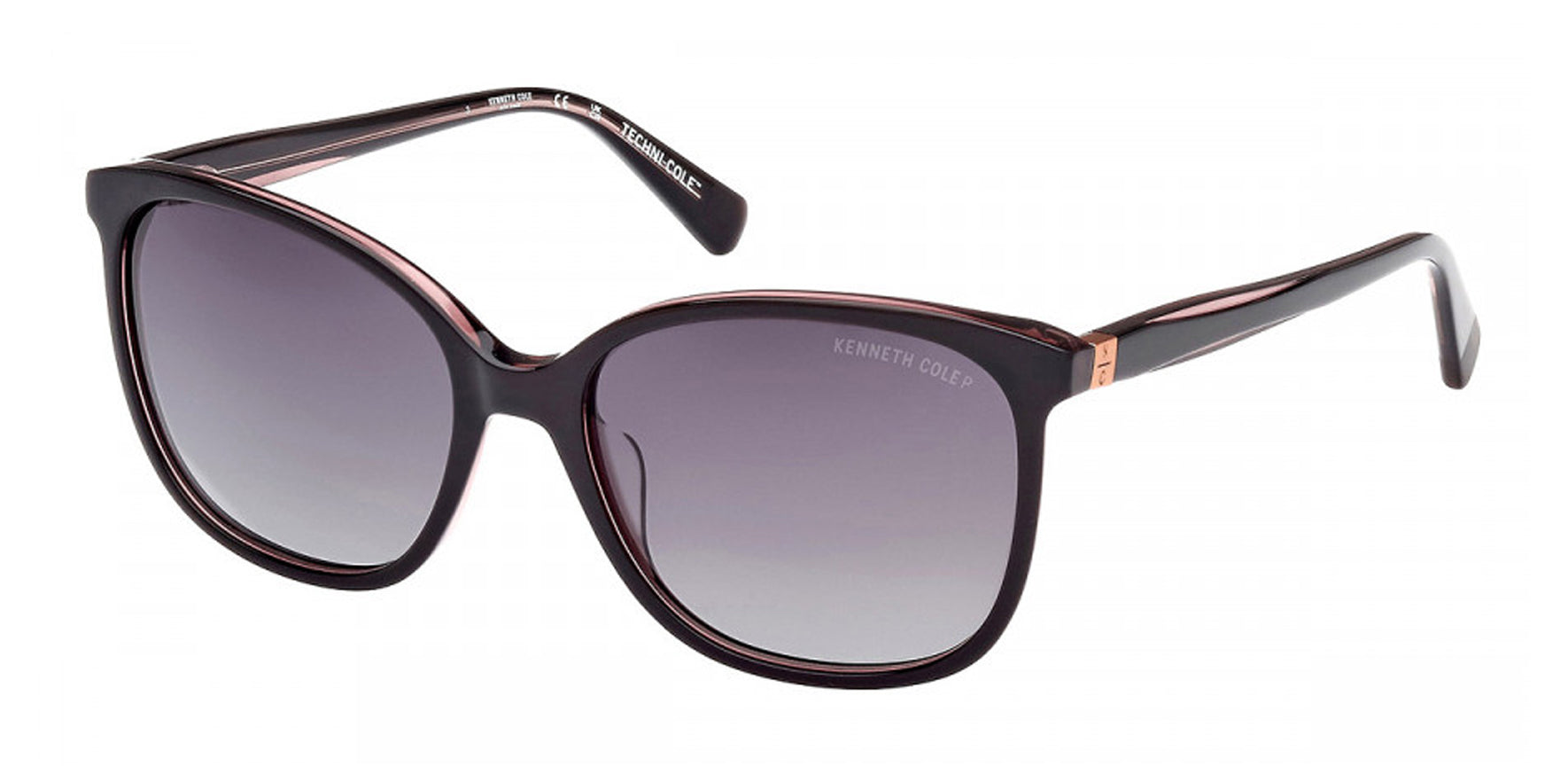 Kenneth Cole New York Polarized Biodegradable Round Cat-Eye - Eyedictive
