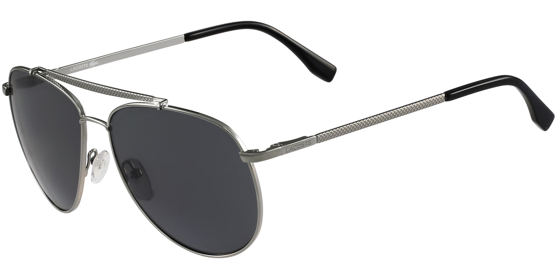 Lacoste Polarized Modern Aviator w/ Pique Detail - Eyedictive