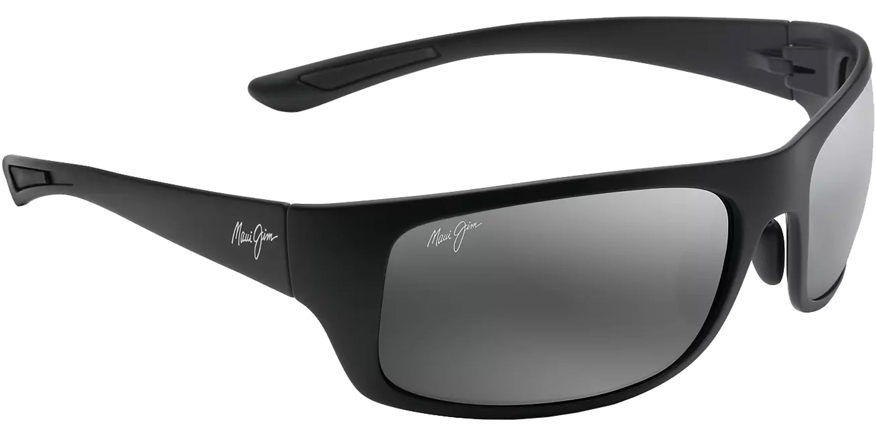 Maui Jim Big Wave Polarized Matte Black Wrap - Eyedictive