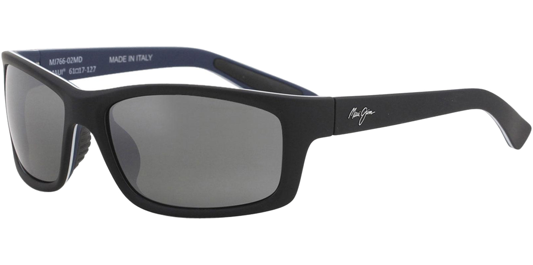 Maui Jim Kanaio Coast Polarized Matte Black Wrap - Eyedictive