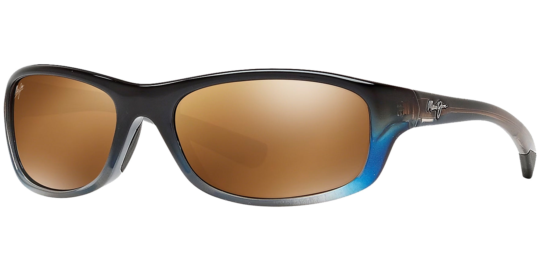 Maui Jim Kipahulu Polarized Wrap Sunglasses w/ Glass Lens - Eyedictive