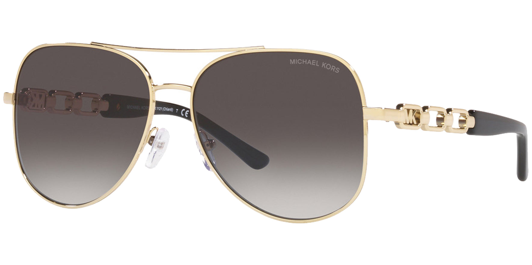 Michael Kors Chianti Aviator w/ Chain Link Temples - Eyedictive