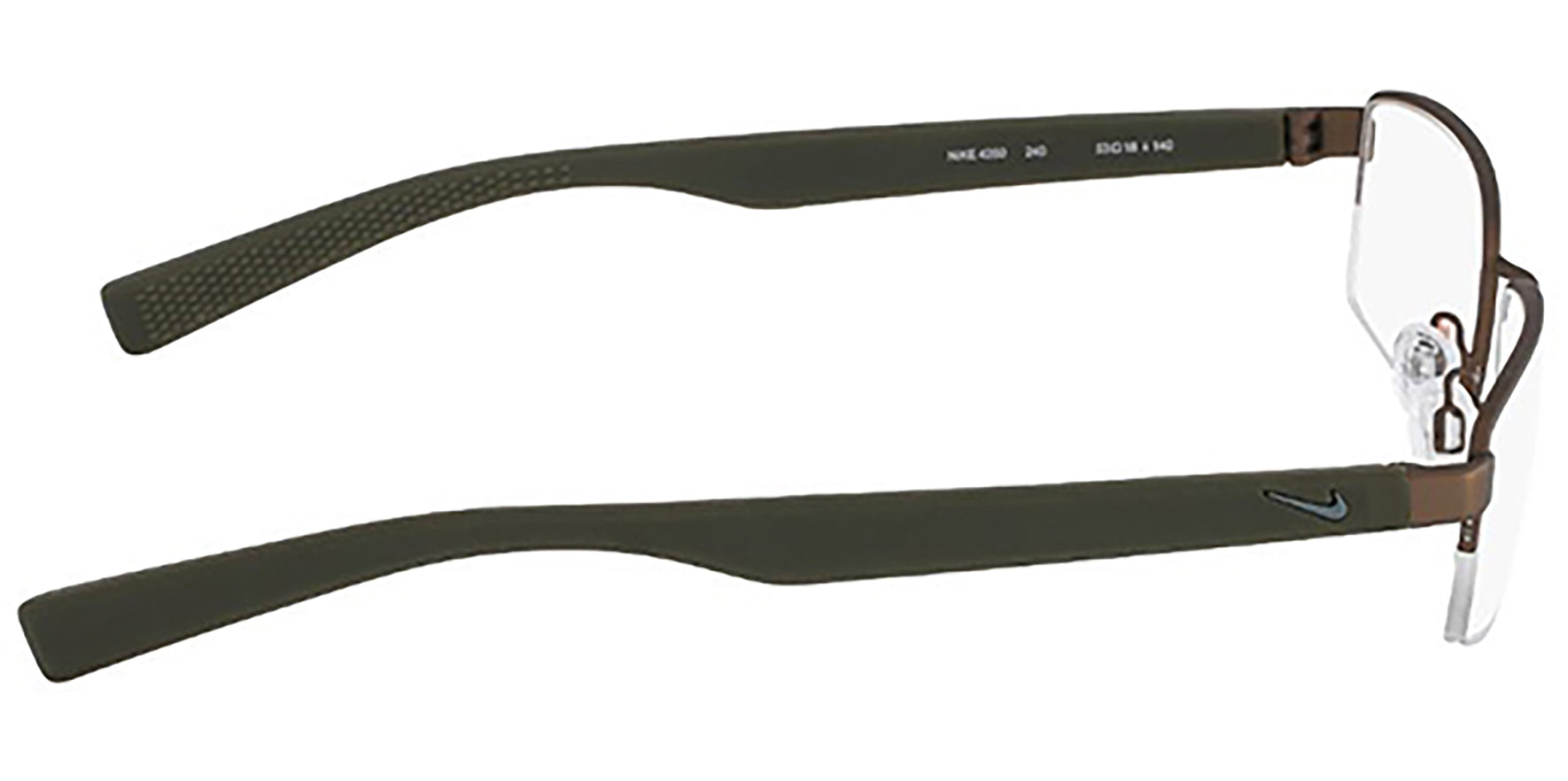 Nike Optical Satin Walnut Flexon Memory Metal - Eyedictive