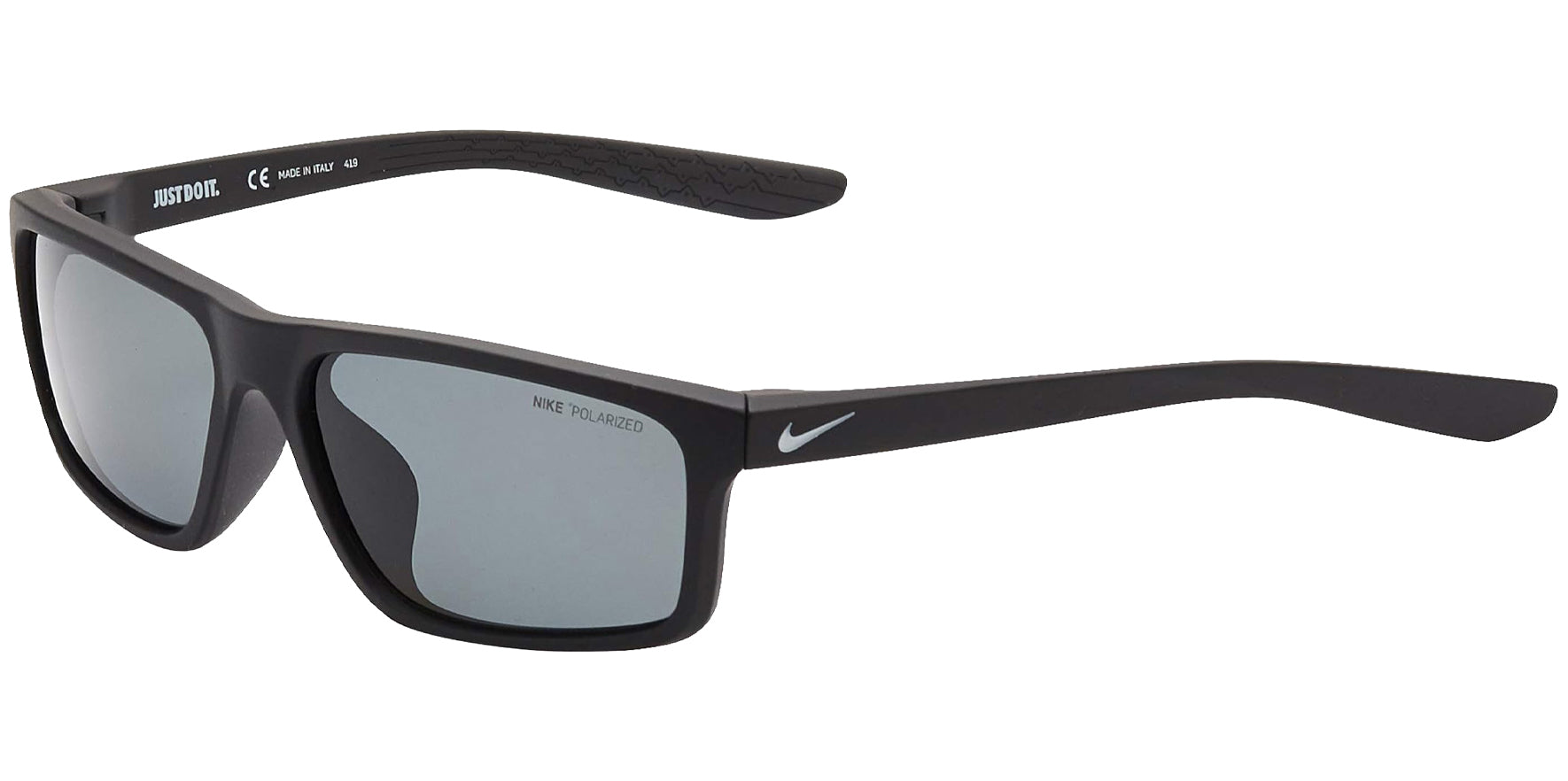 Nike Chronicle Polarized Matte Black Rectangular - Eyedictive