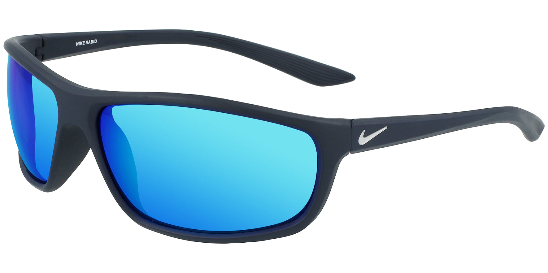 Nike Rabid M Matte Obsidian Sport Wrap w/ Mirror Lens - Eyedictive