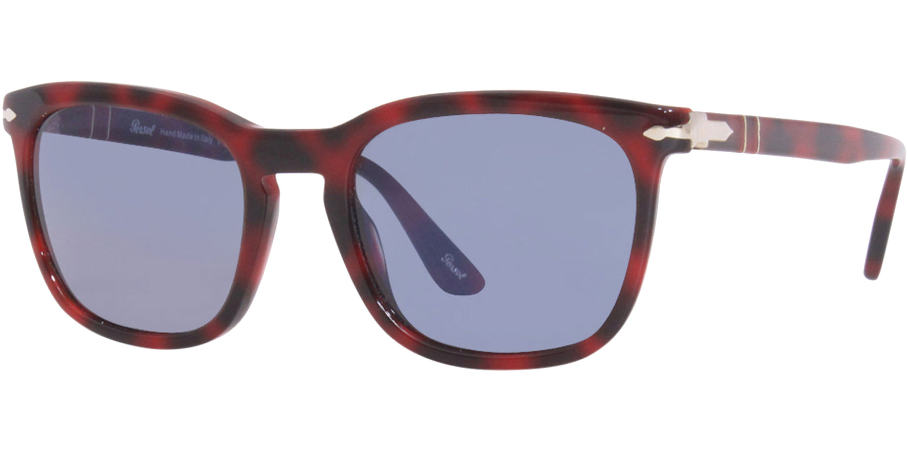 Persol Handmade Red Grid Soft Square w/ Glass Lens - Eyedictive