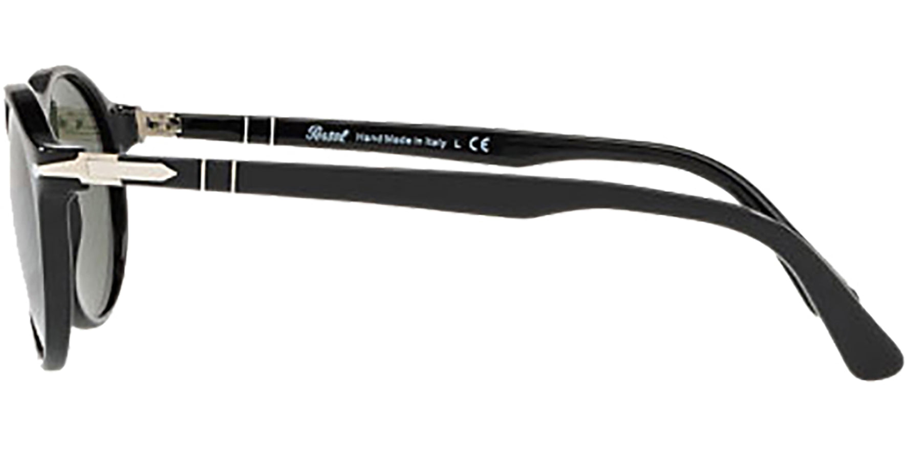 Persol----Black Round Classic w/ Glass Lens - Eyedictive
