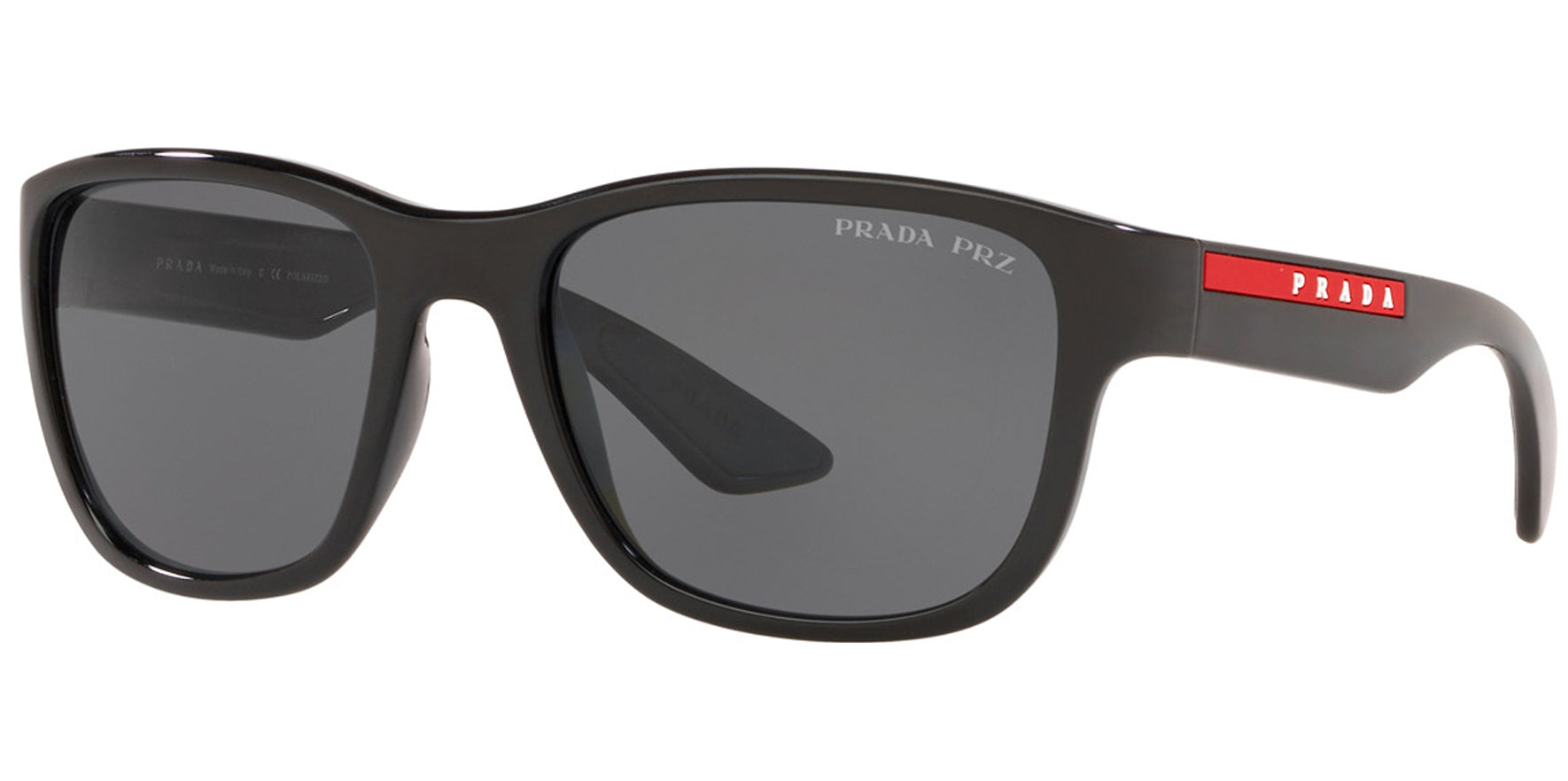 Prada Linea Rossa Black Rubber Soft Square - Eyedictive