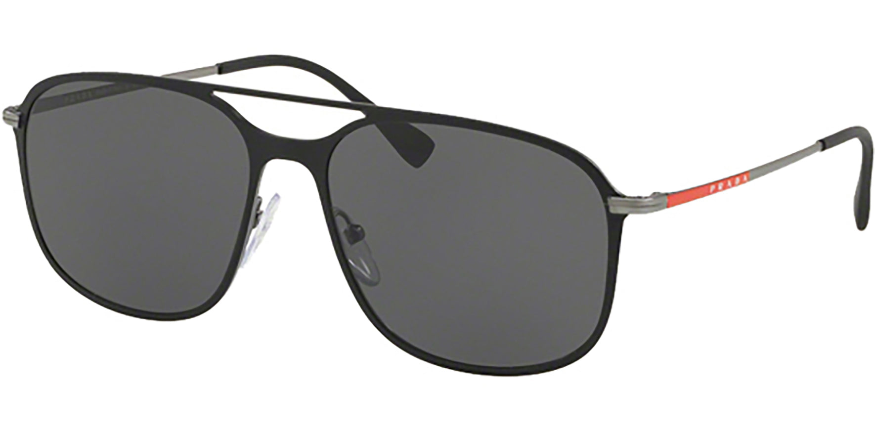 Prada Linea Rossa Black/Gunmetal Pilot - Eyedictive