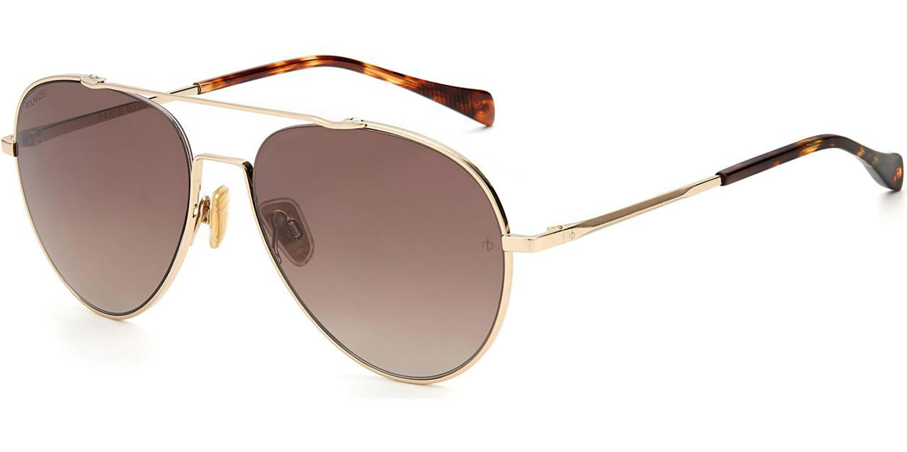 Rag & Bone Polarized Black Cutaway Aviator - Eyedictive