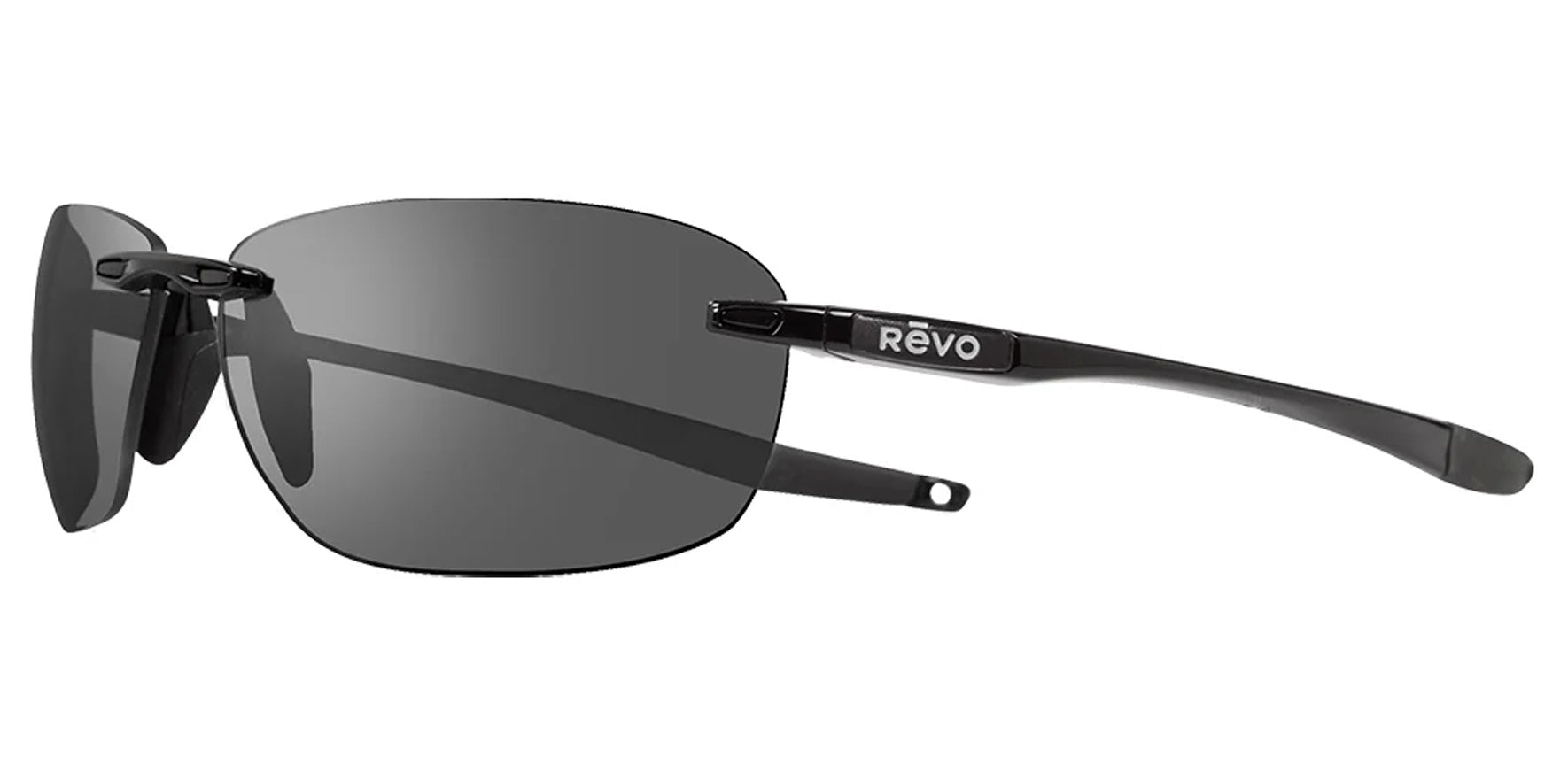 Revo Descend Polarized Foldable Rimless Wrap - Eyedictive