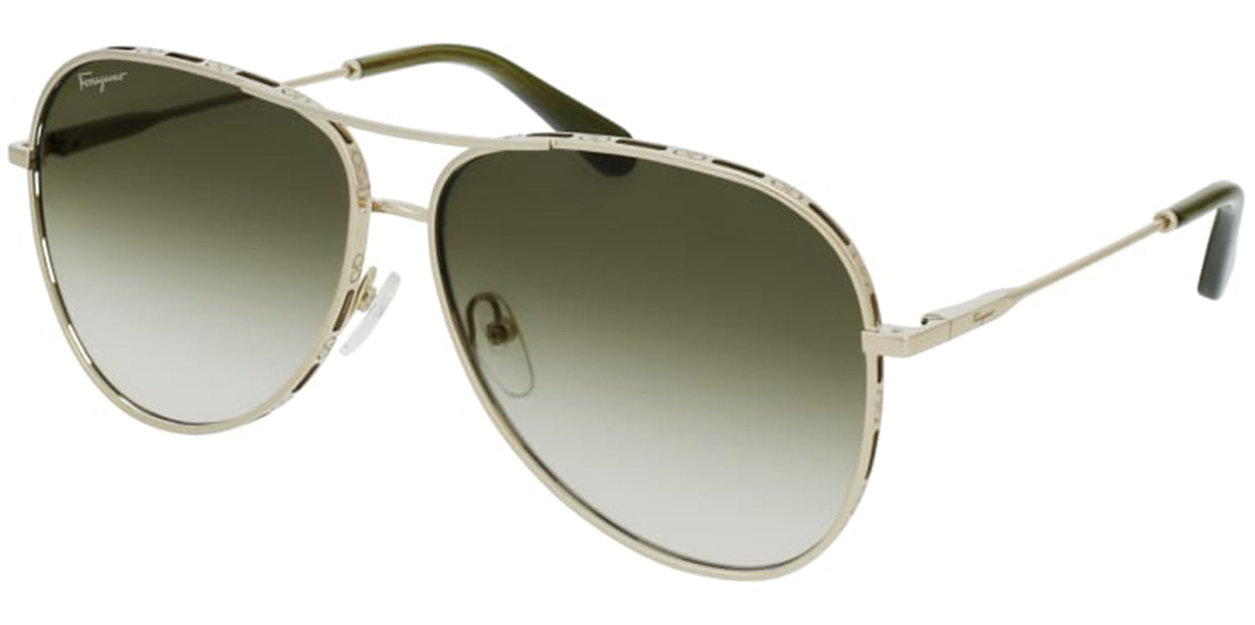 Salvatore Ferragamo Aviator W/ Gradient Lens - Eyedictive