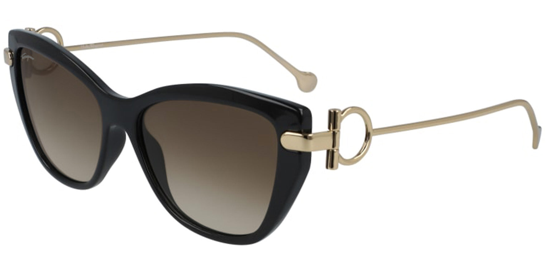 Salvatore Ferragamo Cat Eye w/ Gancio Metal Temples - Eyedictive