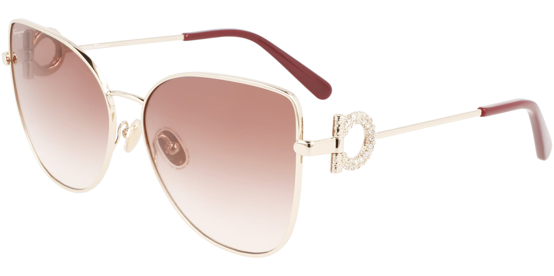Salvatore Ferragamo Oversized Cat Eye W/ Gradient Lens - Eyedictive