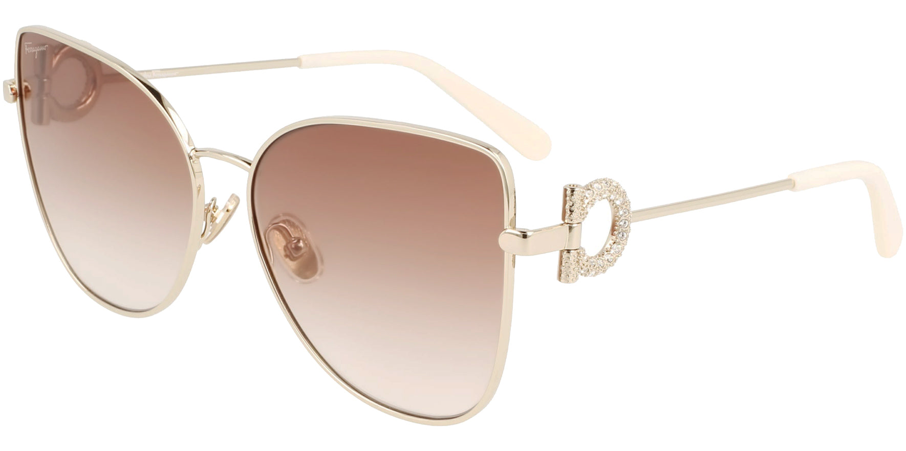 Salvatore Ferragamo Oversized Cat Eye W/ Gradient Lens - Eyedictive