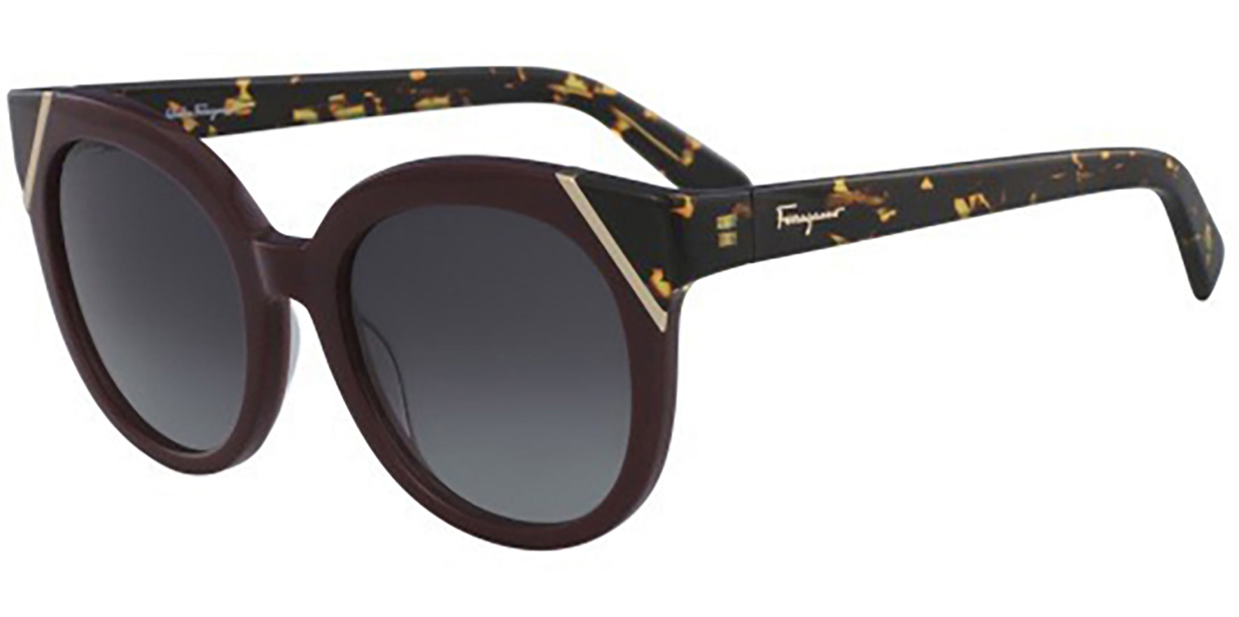 Salvatore Ferragamo Plum Tortoise Cat-Eye - Eyedictive