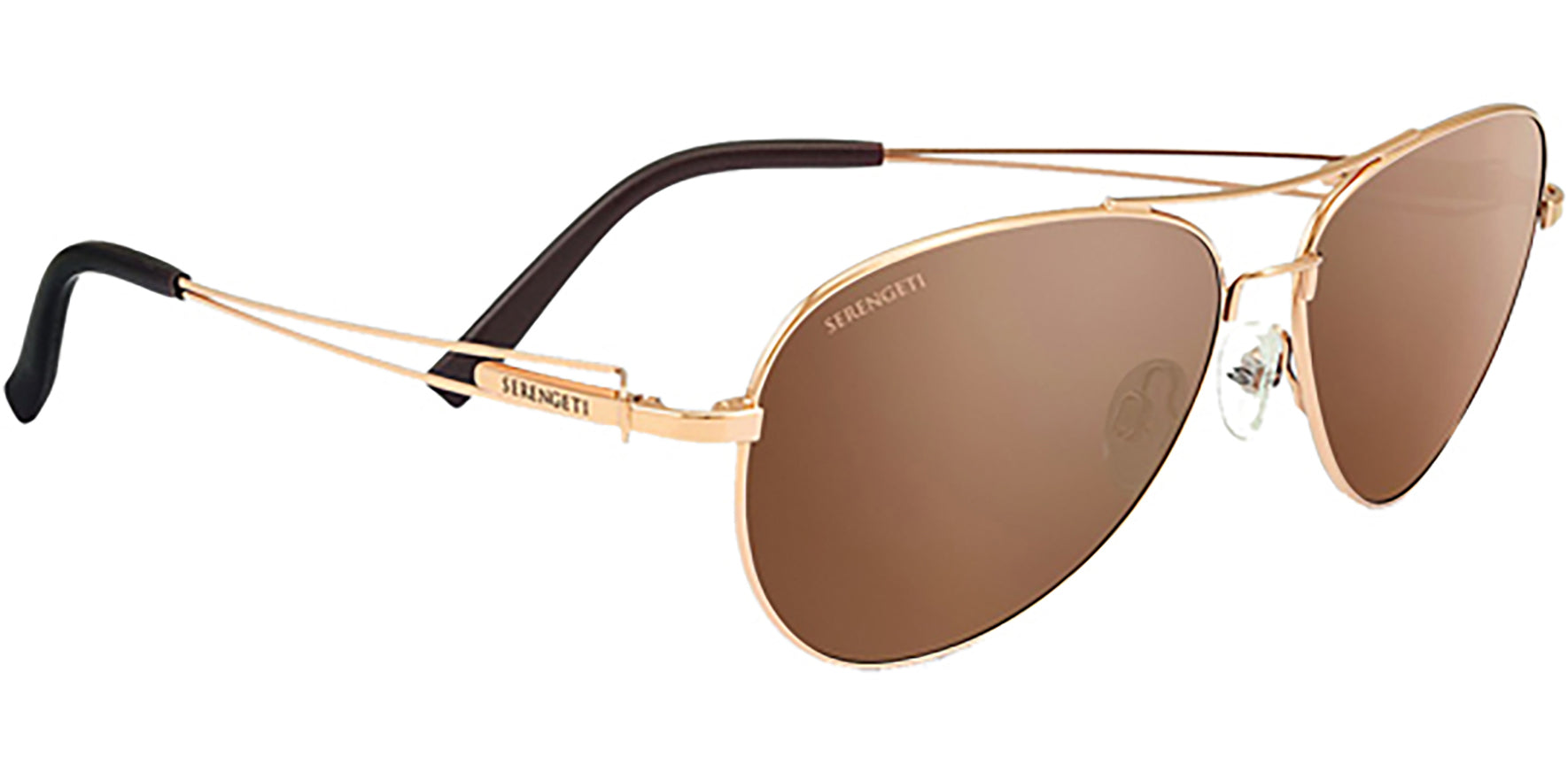 Serengeti Brando Polarized Photochromic Shiny Gold-Tone - Eyedictive