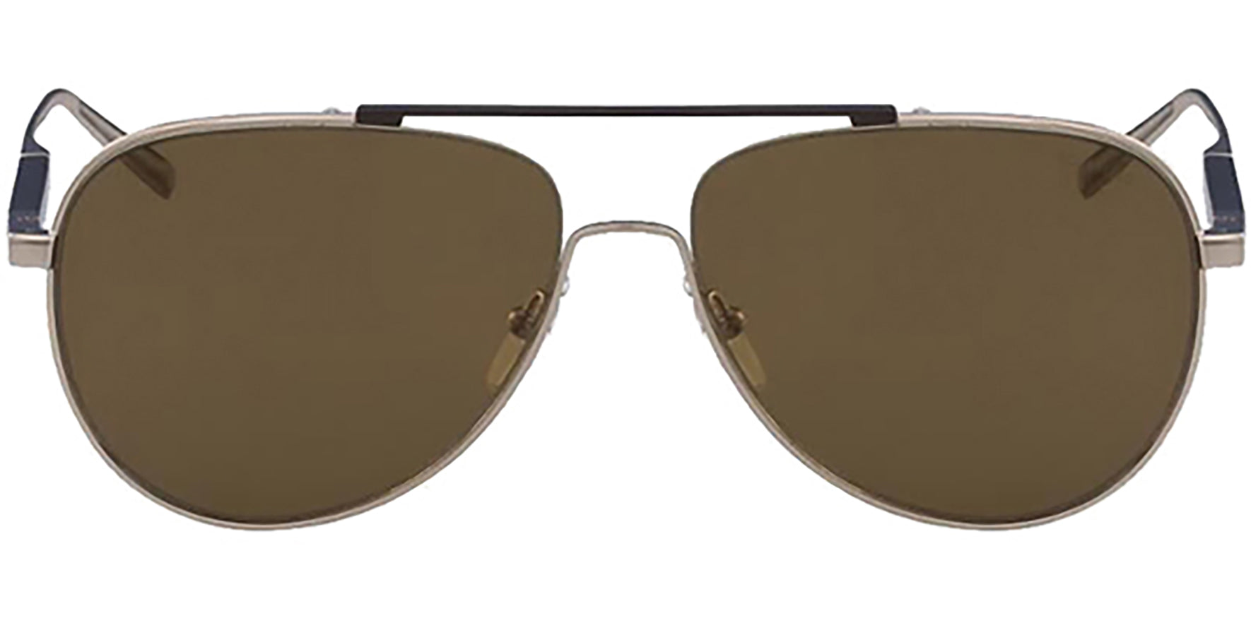 Salvatore Ferragamo Polarized Gold Tone Aviator - Eyedictive