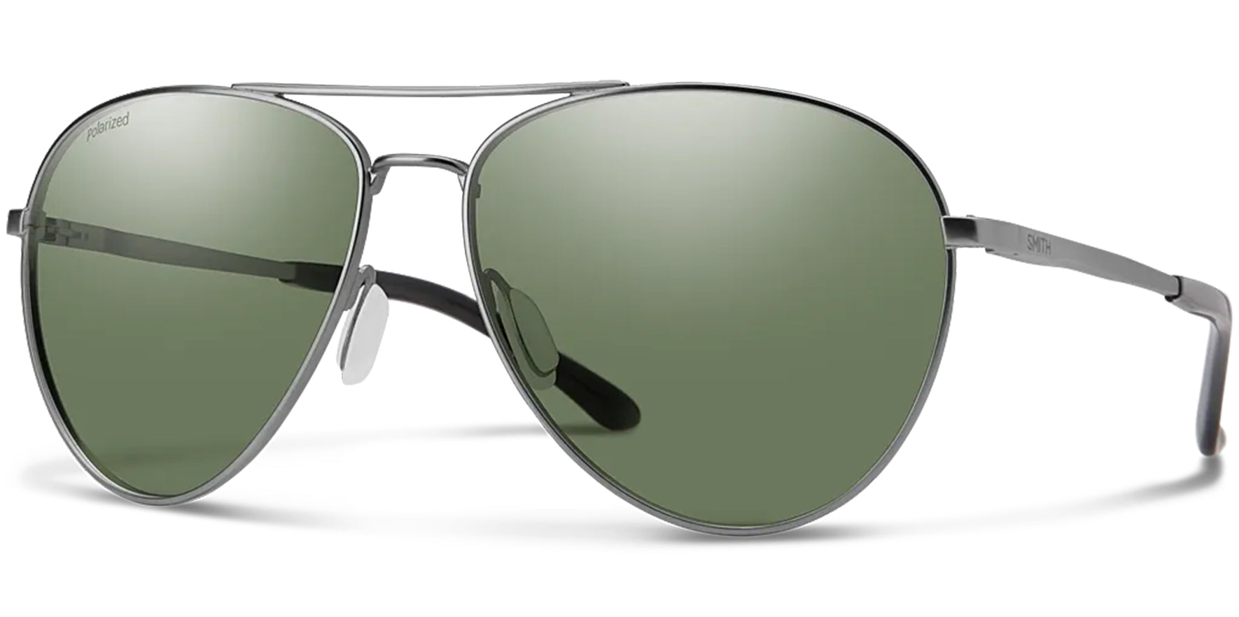 Smith Optics Layback Polarized Matte Gunmetal Aviator - Eyedictive