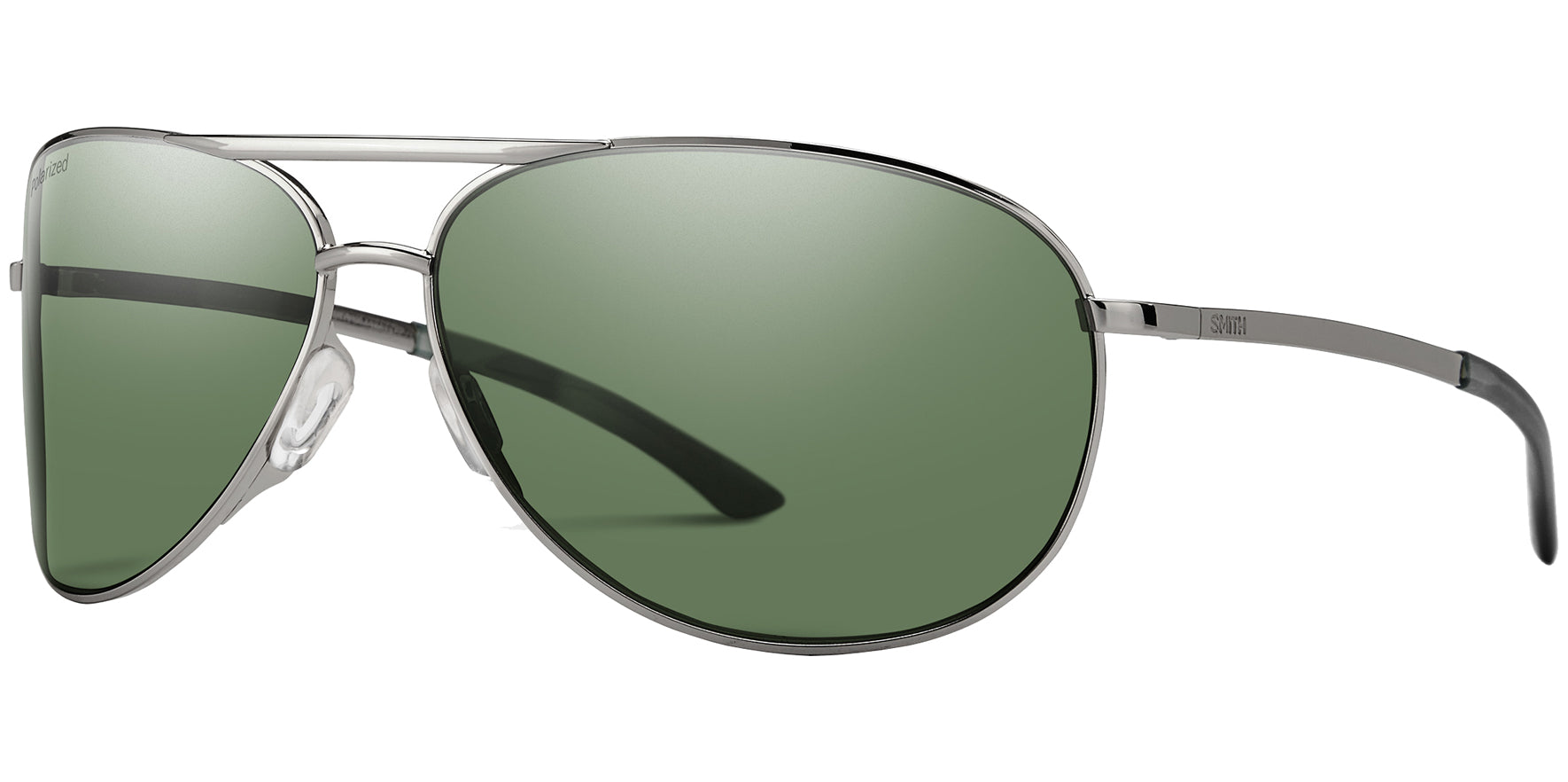 Smith Optics Serpico 2 Polarized Gunmetal Aviator - Eyedictive