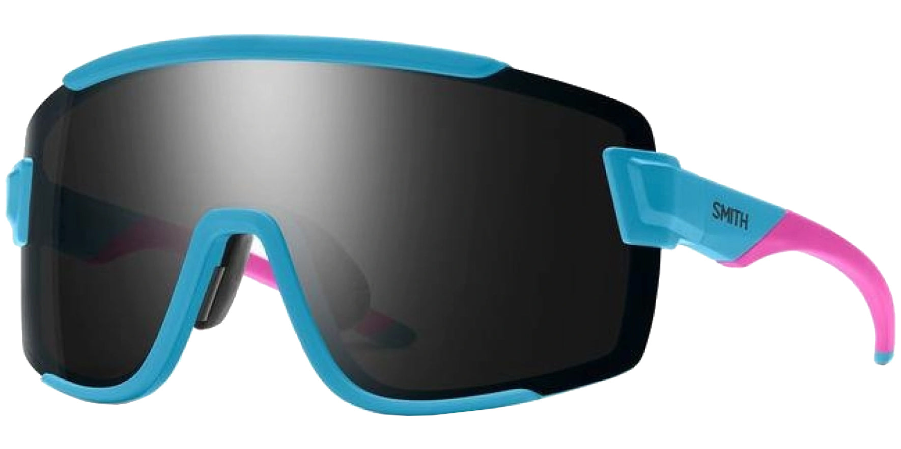 Smith Optics Wildcat Matte ChromaPop Blue/Pink Shield w/ Clear Bonus Lens - Eyedictive