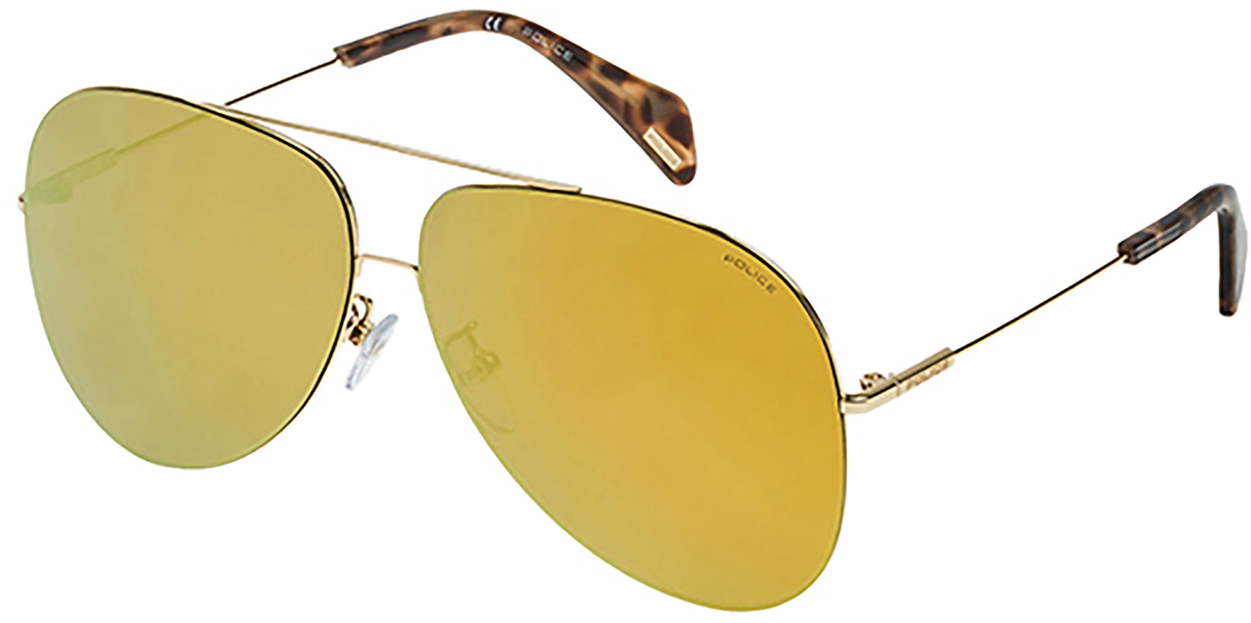 Police Golden-Eye Aviator w/ Mirror Lens - Eyedictive