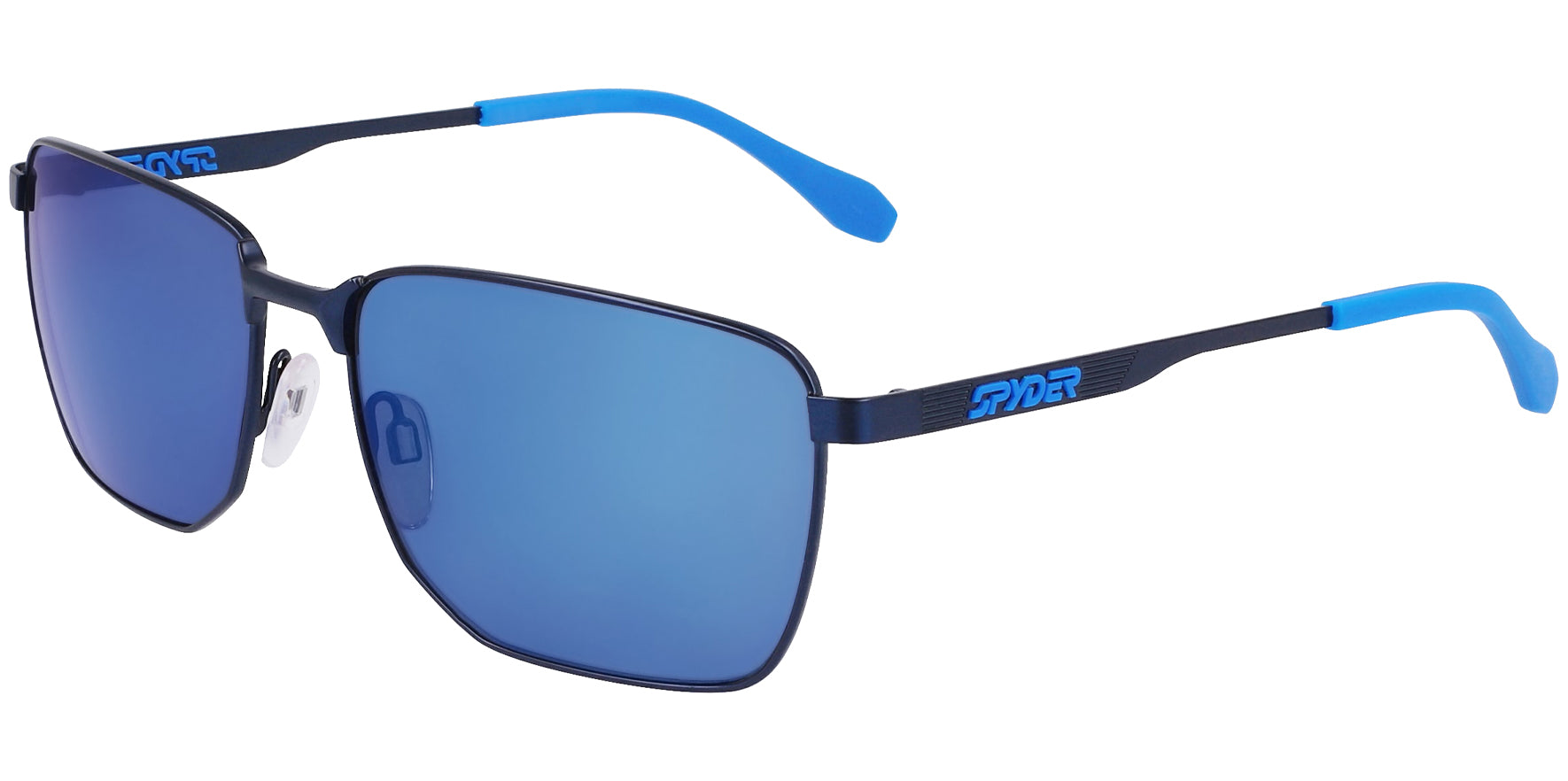 Spyder Oversized Square Retro Metal w/ Mirror Lens - Eyedictive