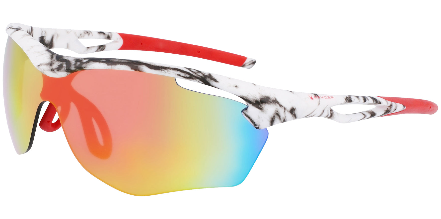 Spyder Semi-Rimless Sport Shield w/ Mirror Lens - Eyedictive