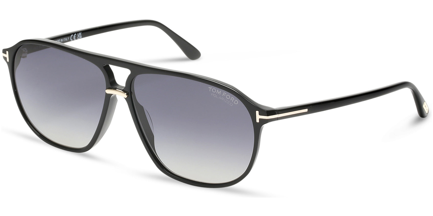 Tom Ford Bruce Polarized Shiny Black Navigator - Eyedictive
